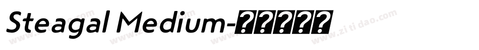 Steagal Medium字体转换